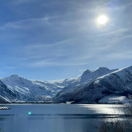Near Svartisen With Midnight Sun *