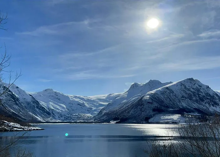 Near Svartisen With Midnight Sun *