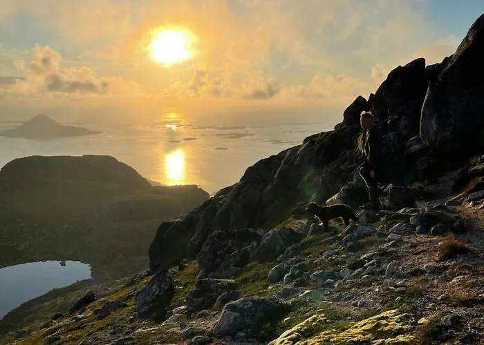 Near Svartisen With Midnight Sun Casa de Férias